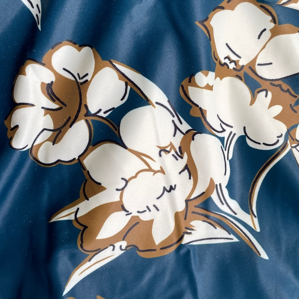Cocopear Teal Floral Printed Body Shaping Swimdress - Picture 5 of 12